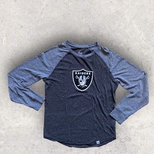 Majestic Raiders Long Sleeve Shirt Size Small